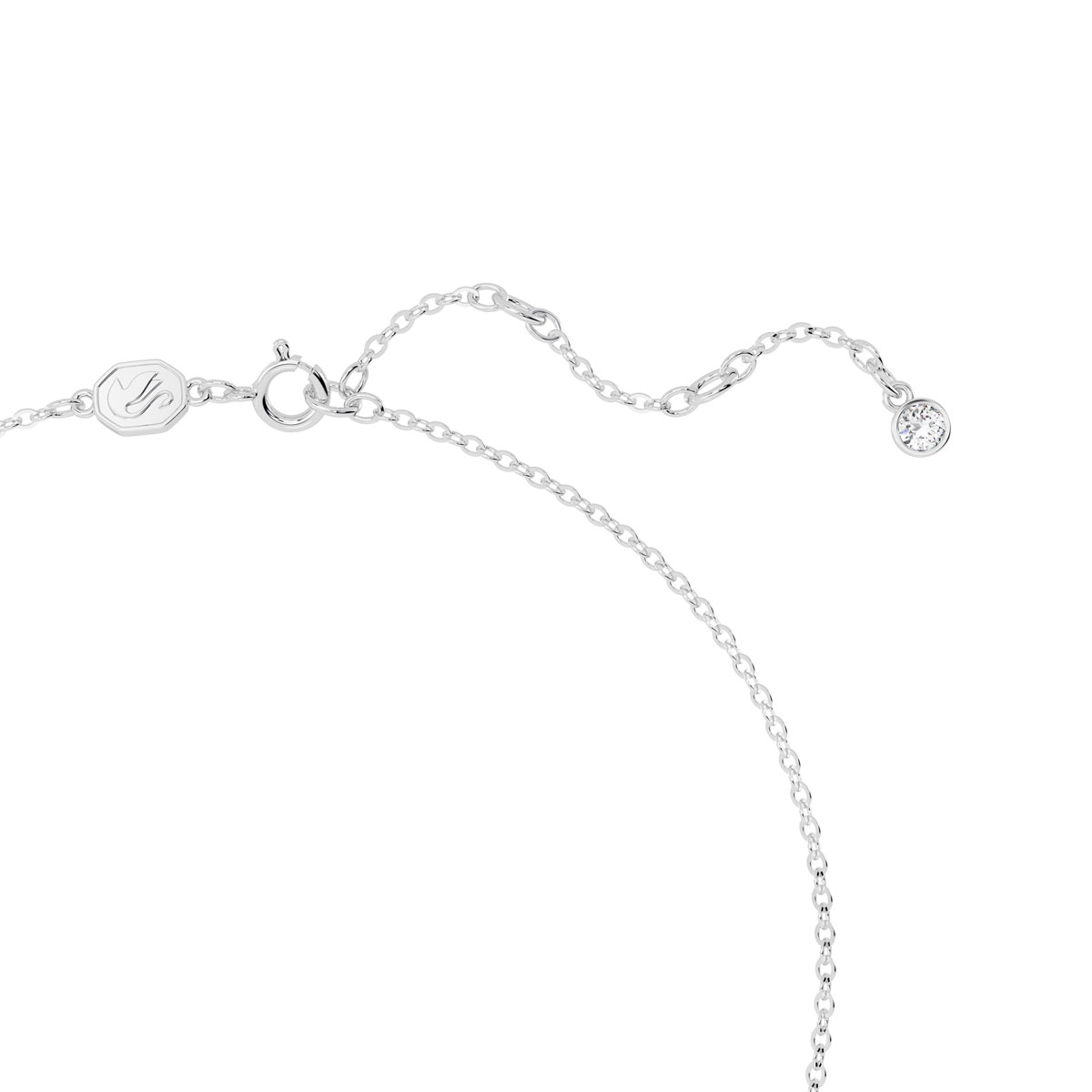Swarovski Crystal and Rhodium Volta Bow Pendant Necklace
